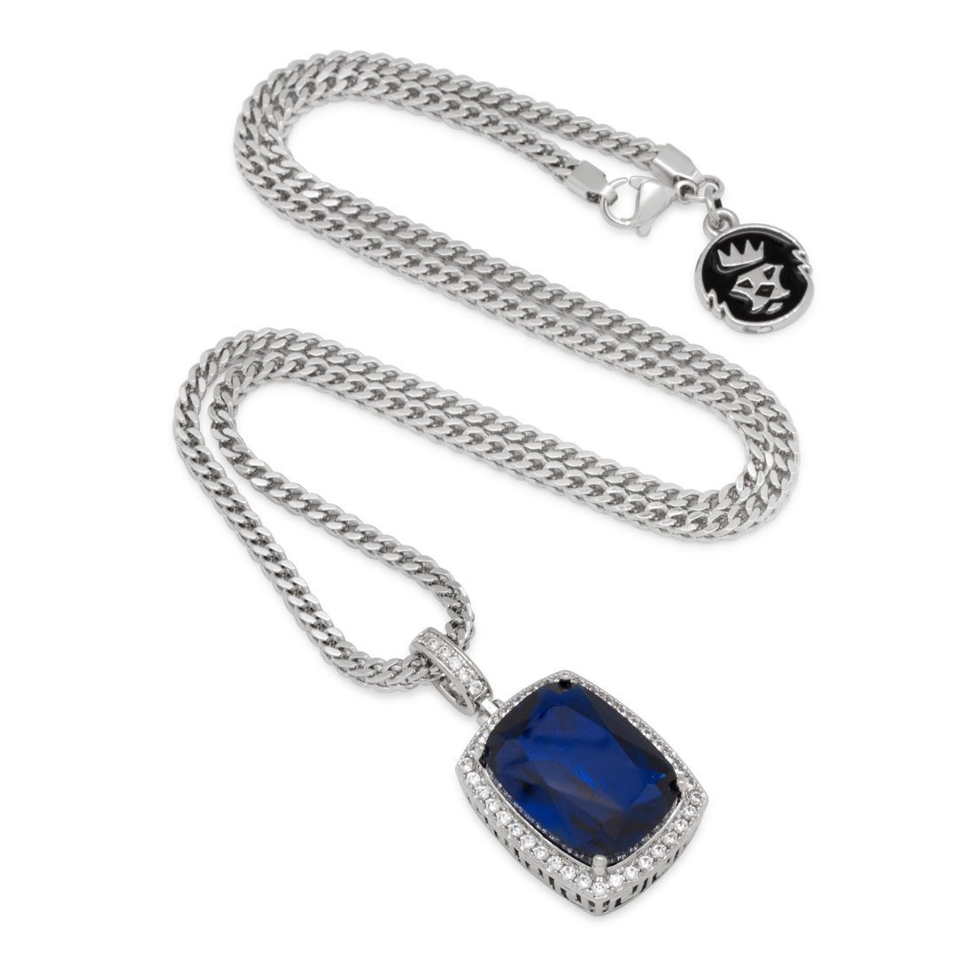 Sapphire Crown Julz Necklace  in  by King Ice