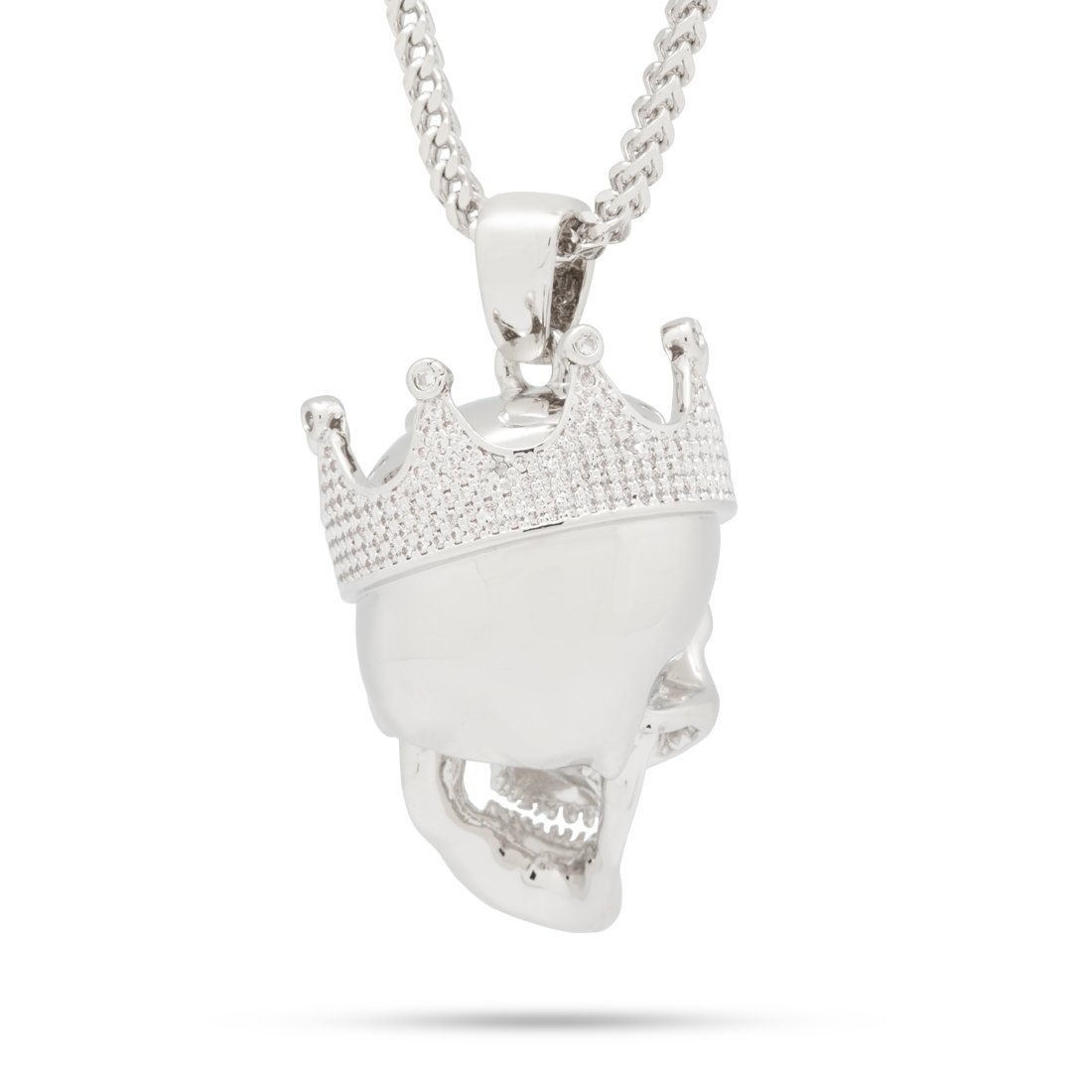 Skull King Necklace  in  14K Gold / 1.9" by King Ice