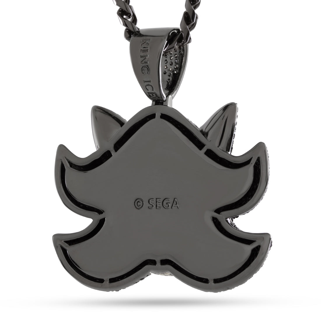 Sonic the Hedgehog x King Ice - Shadow Necklace  in  Black Gold / 2" by King Ice