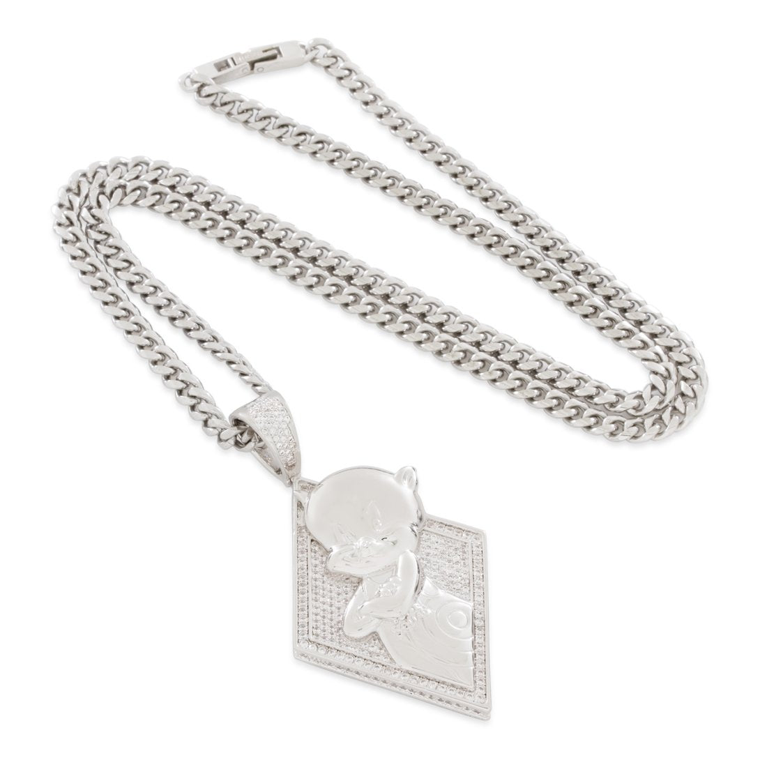 Space Jam x King Ice - Porky Pig Necklace  in  by King Ice