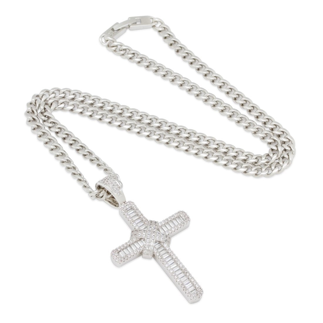 Wrapped Cross Necklace  in  by King Ice