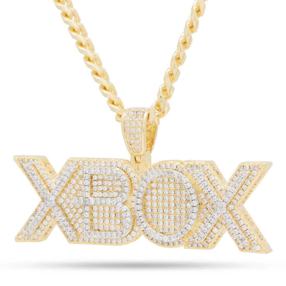 Xbox x King Ice - Xbox Necklace  in  14K Gold / 1.2" by King Ice